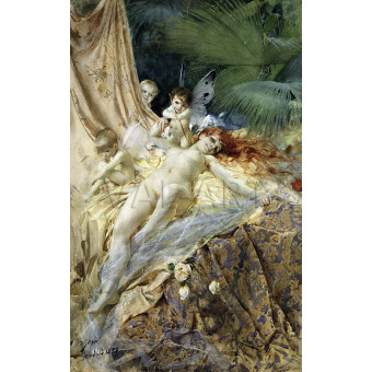 РЕПРОДУКЦИИ НА КАРТИНИ Любовна нимфа (1883)